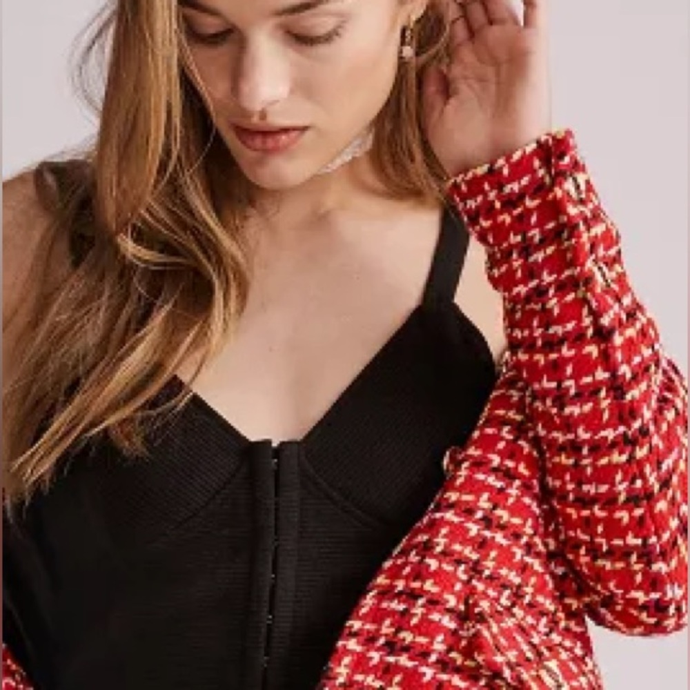 Anthropologie BB Dakota by Steve Madden bustier cut-out back tank